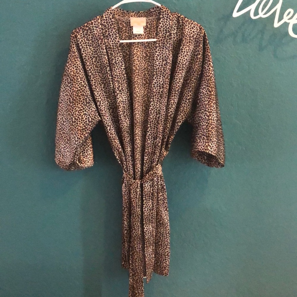 Cheetah Silk Robe